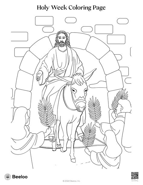 holy week coloring pages