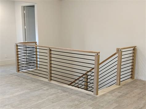horizontal stair railing