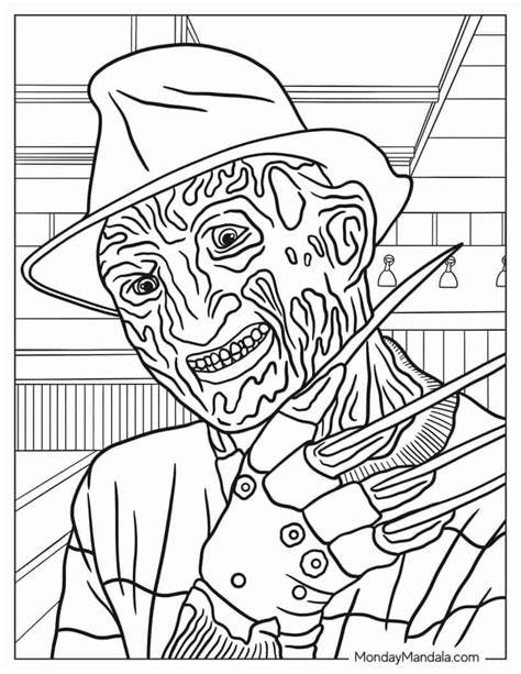 horror coloring pages pdf