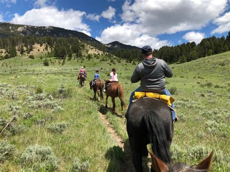 Horseback riding in Montana
