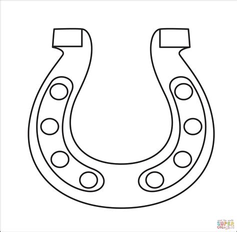 horseshoe coloring pages