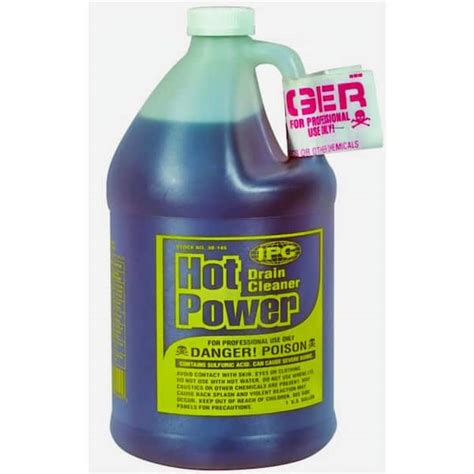 hot power drain cleaner