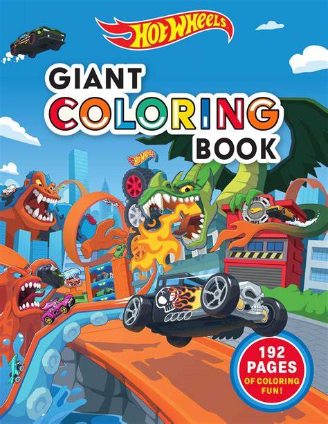 hot wheels coloring book pdf