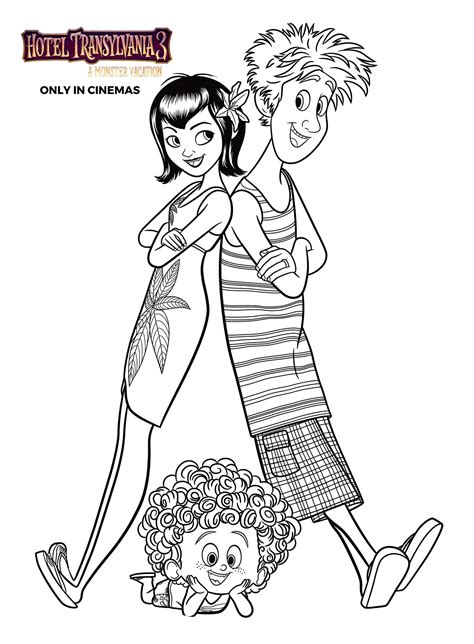 hotel transylvania 4 coloring pages