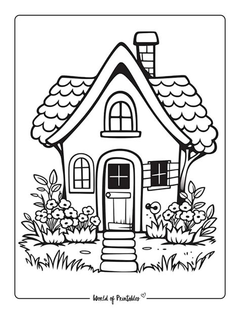 house coloring sheet