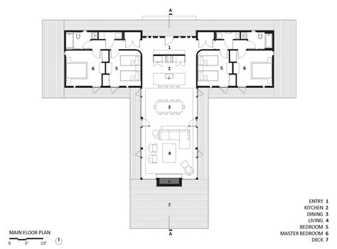 house plans t shaped
