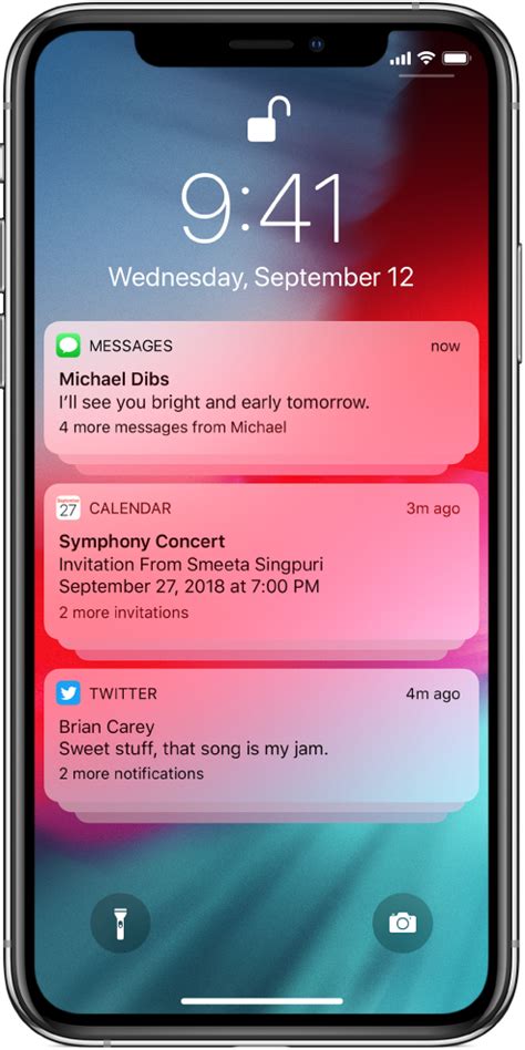 how to group notifications on iphone