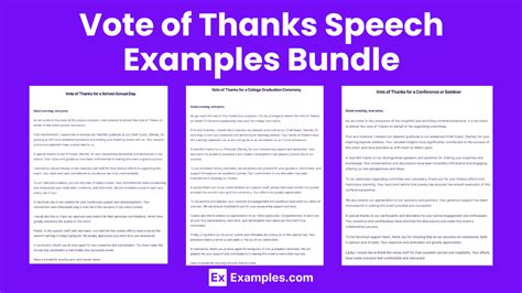 how do you write a vote of thanks for an event