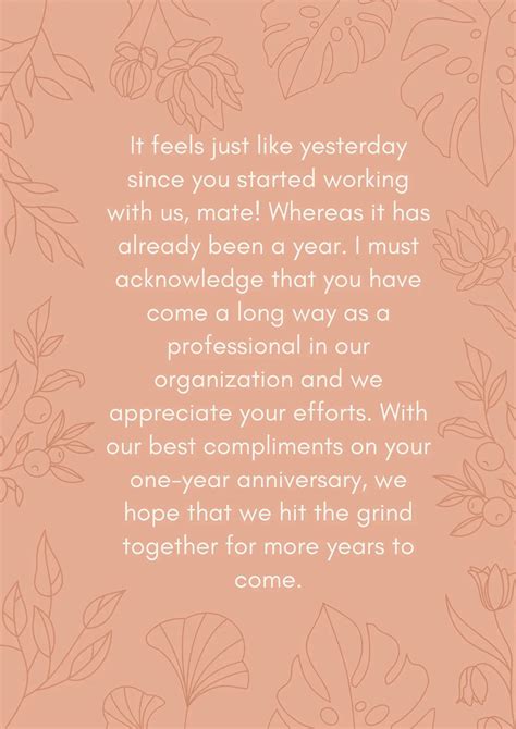 how do you write a work anniversary speech