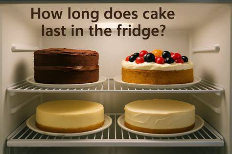 how long cake in fridge