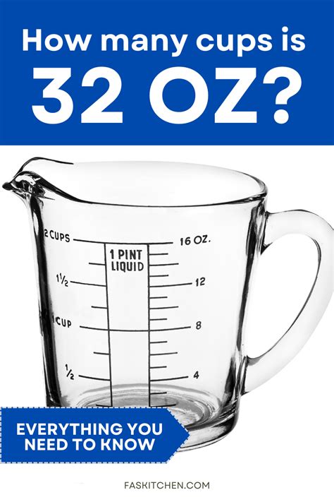 how many cups in 32 0z