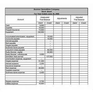 how to create a trial balance worksheet