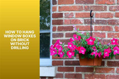 how to hang window boxes without drilling