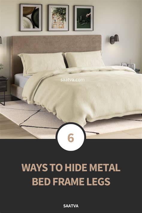 how to hide metal bed frame