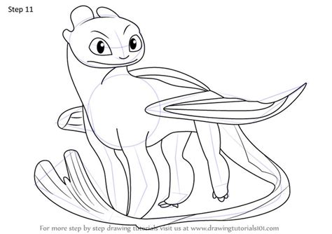 how to train your dragon coloring pages light fury