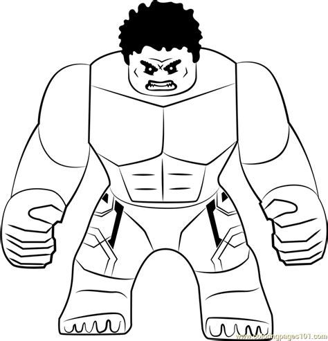 hulk lego colouring pages