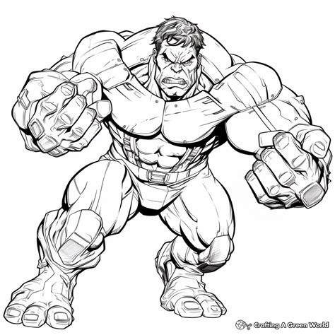 hulk pictures to color