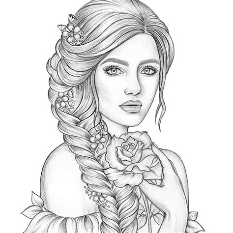 human coloring pages for adults