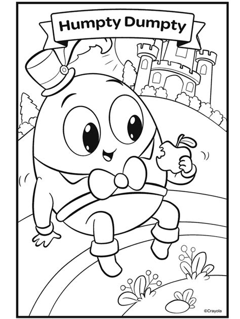 humpty dumpty coloring pages