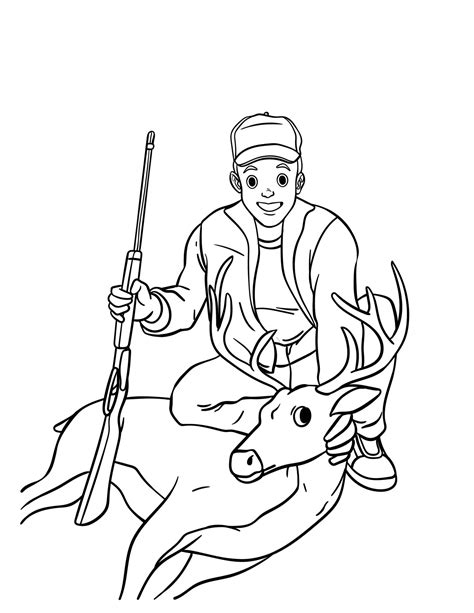 hunting coloring pages