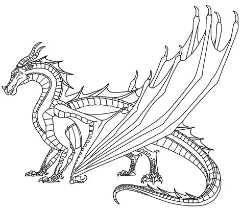 hybrid wings of fire coloring pages