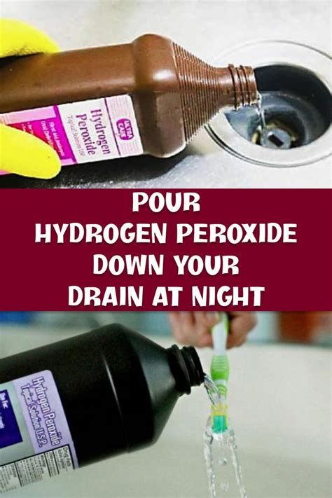 hydrogen peroxide drain cleaner