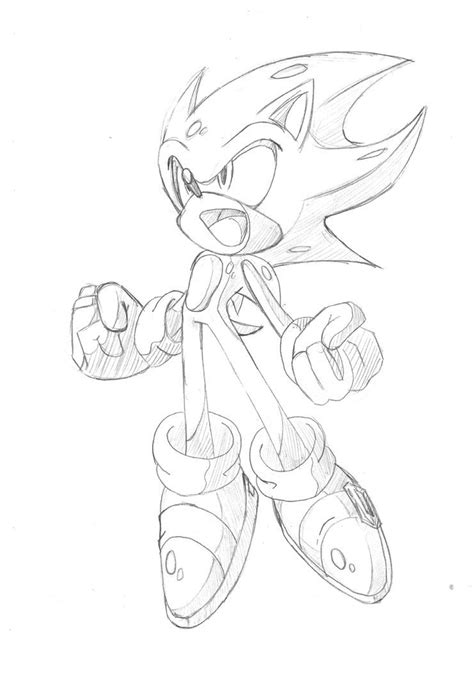 hyper sonic coloring pages