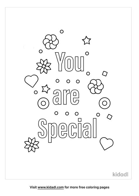 i am special coloring pages