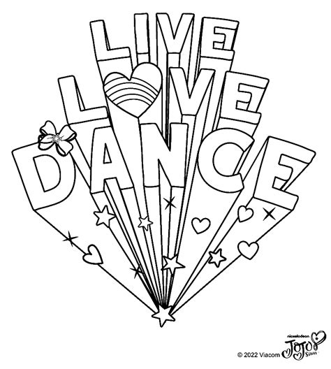 i love dance coloring pages