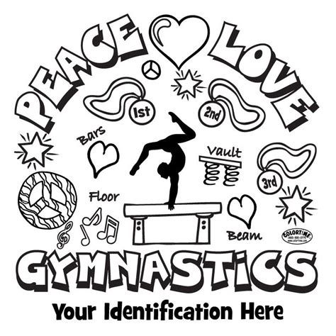 i love gymnastics coloring pages