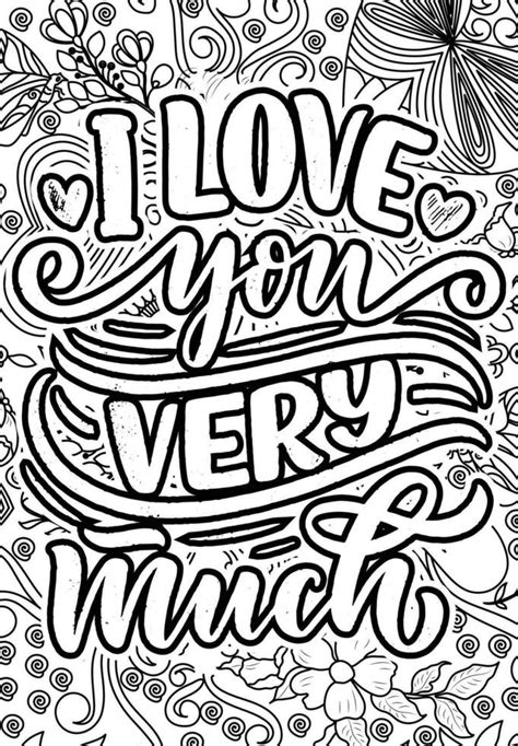 i love you adult coloring pages