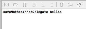 iOS - Calling App Delegate method from ViewController