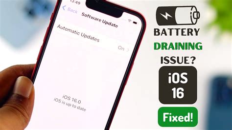 iOS 16 battery drain