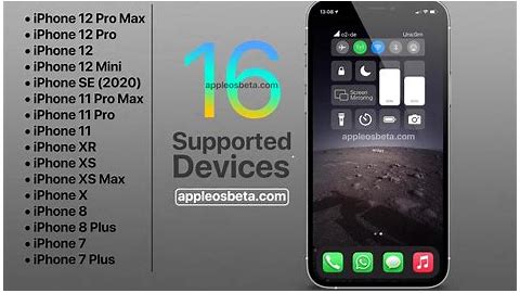 iOS 16 compatible devices