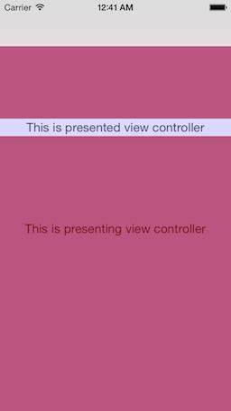 iOS Modal ViewController with transparent background