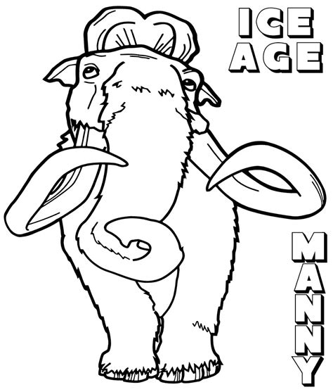 ice age coloring pages