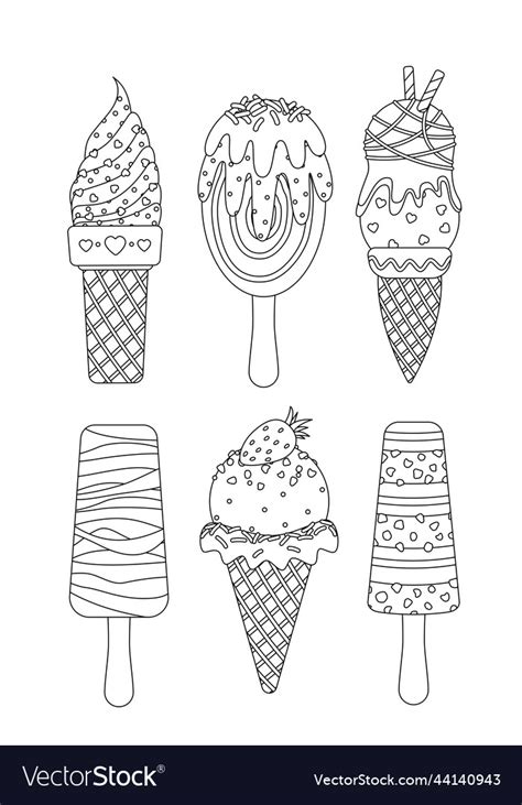 ice cream popsicle coloring pages