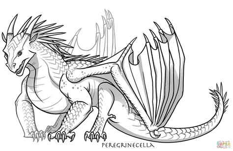 ice dragon coloring pages