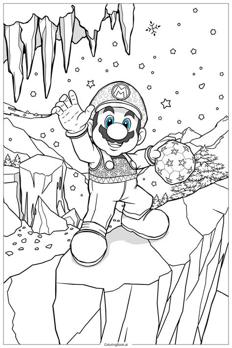ice mario coloring pages