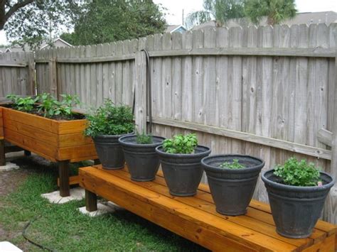 ideas for raising plant pots off the ground