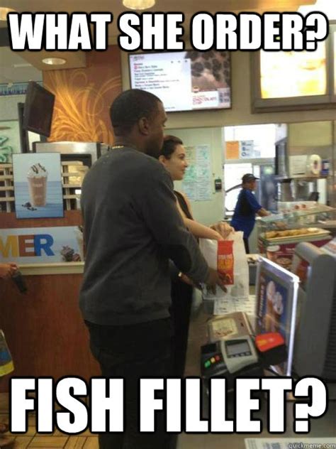 impact of what she order fish fillet meme