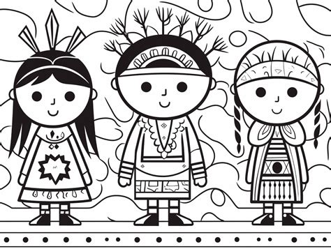 indigenous peoples day coloring pages