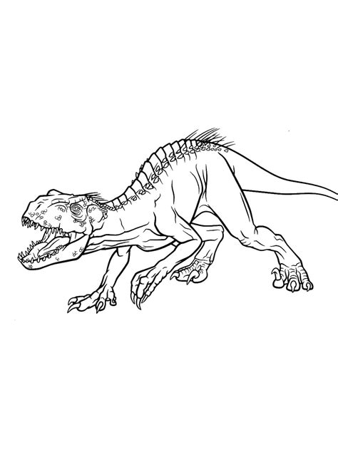 indoraptor coloring page