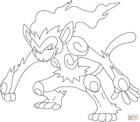 infernape coloring pages