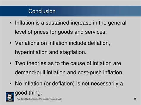 Inflation and Conclusion