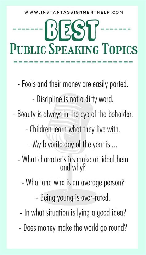 informative speech topics for college students 2023