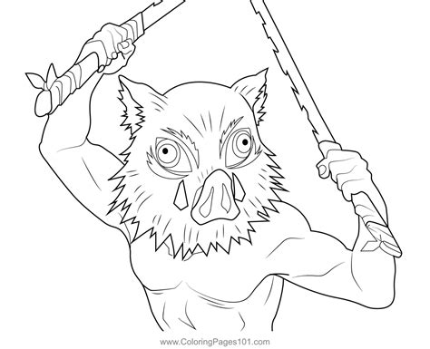 inosuke coloring pages