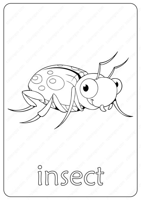 insect coloring pages pdf