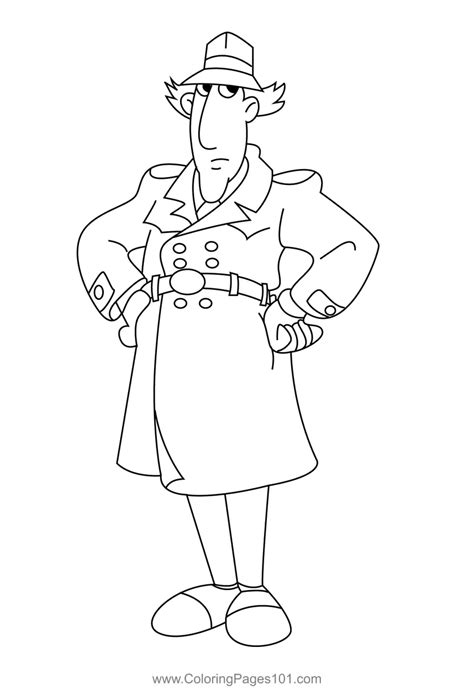 inspector gadget coloring pages