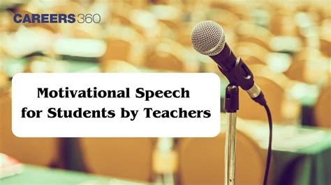inspirational speech for students by teacher